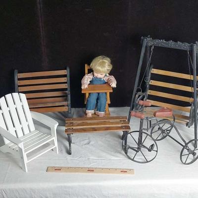 Baby Boy Doll & Doll Furniture 