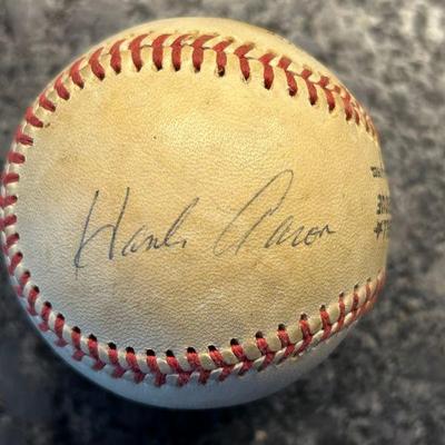Hank Aaron Signed National League Baseball