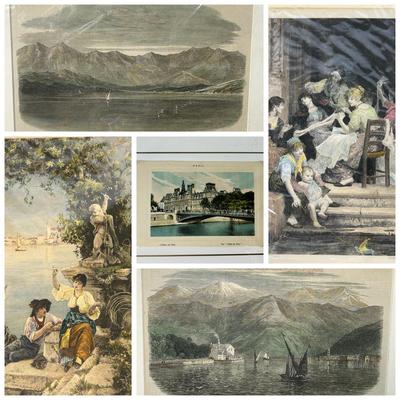 Victorian And Edwardian European Prints - Largest 11x24”