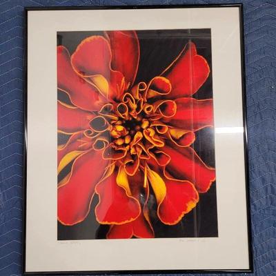Chuck Bress Signed Color Photograph, Titled "Big Orange", Framed, 20"x24"