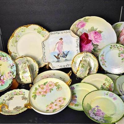Vintage Haviland Limoges, Rosenthal and More Hand Painted Floral Tea Cups & More Porcelain 