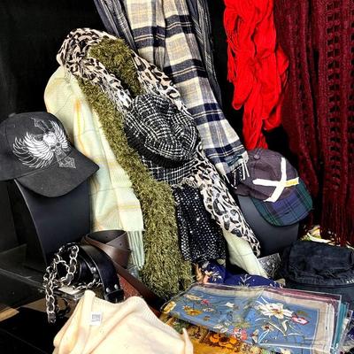 Leather Belts, Scarves & Hats - Dillon Leather, Bebe, Levi, Lyle & Scott, Affliction and More