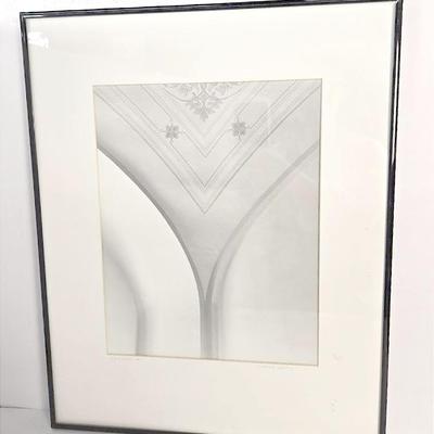 Chuck Bress Photography: “Ceilings #1” Black & White Architectural Abstraction, Framed 16x20”