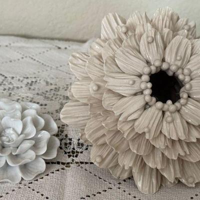 Porcelain And Pottery Wall Art Magnolia And Flower
