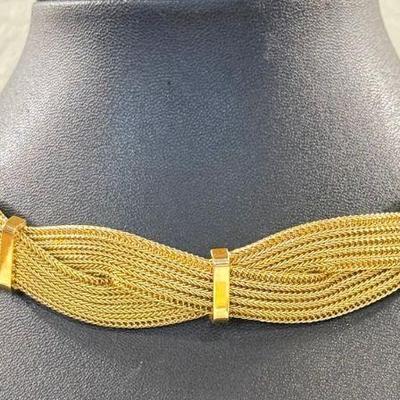 Vintage Christian Dior Germany Mesh Collar Necklace
