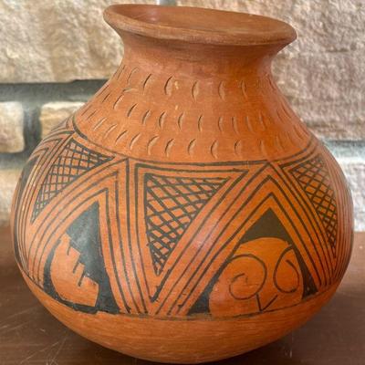 Vintage Celia O. Hand Made Signed Pottery Pot