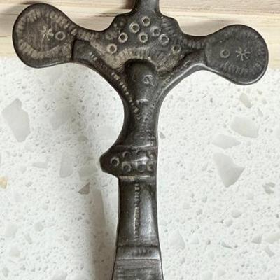 Antique Bronze French Cross 