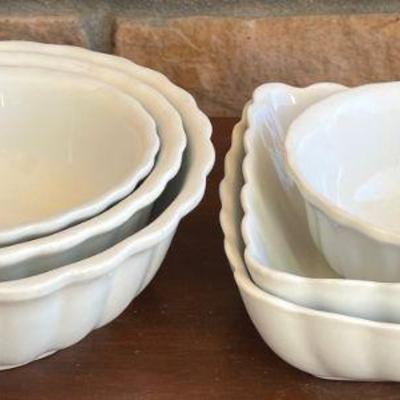 (6) Antique Alfred Mekin Royal Ironstone China Bowls England