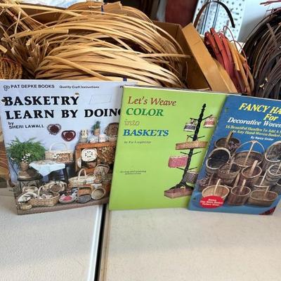 Large supply of everything you need to make baskets