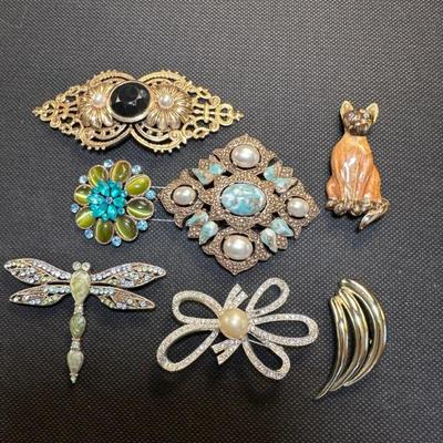 So many beautiful brooches