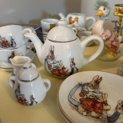 Beatrix Potter tea set by Reutter Porzellan Made in Germany 