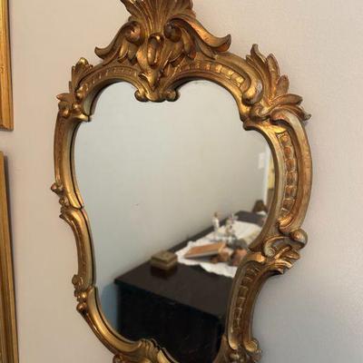 Made in Italy. Gold gilt mirror. 