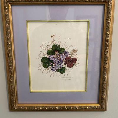 Original signed matted and framed. 