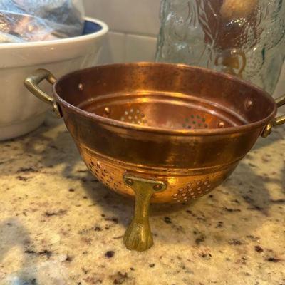 Solid copper and brass. 