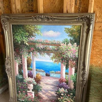 Massive original in wood frame, 