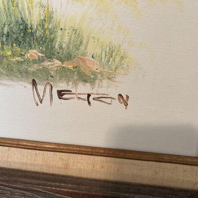 Artist signature. 