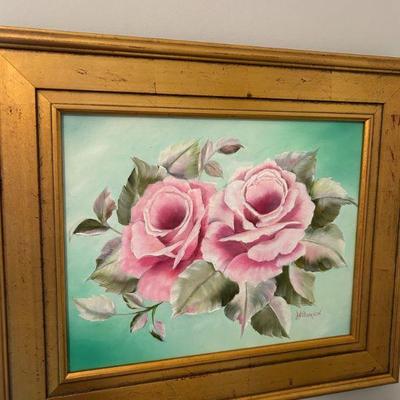 Orginal in solid wood gold gilt frame. 