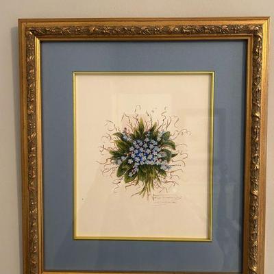 Original signed matted and framed. 