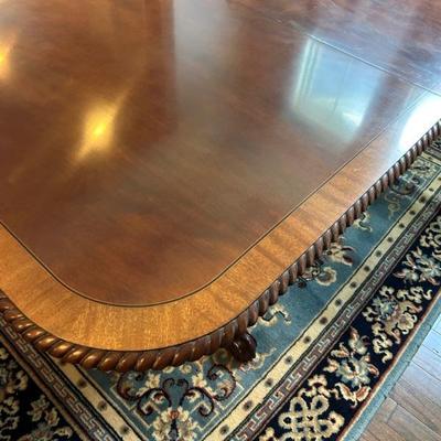 Dining table includes 2 leaves and 4 covers! Hand carved! 