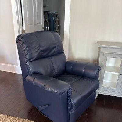 leather swivel recliner 
