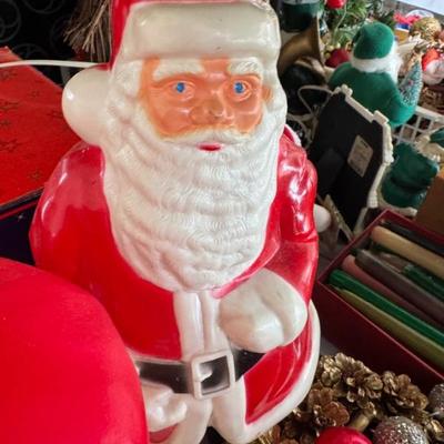 Vintage Santa Claus Blow Mold Figure