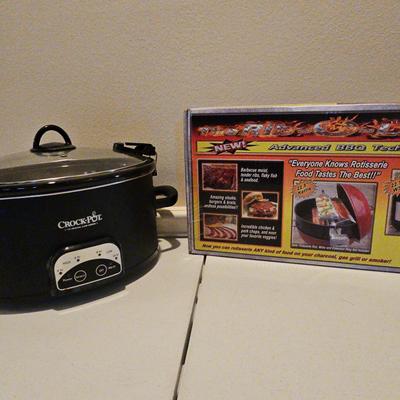 Slow Cooker And Rib O Lator Rotisserie 