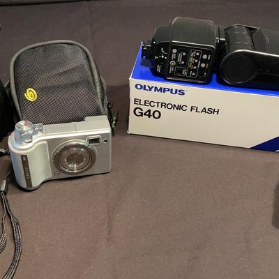 Fujifilm E500 Digital Camera And Olympus Electronic Flash