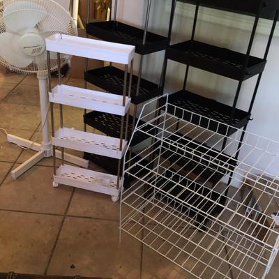 Organizing Shelves with Fan