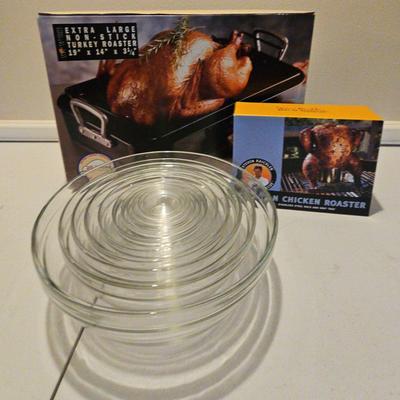 Roasting And Glass Bowls Set 