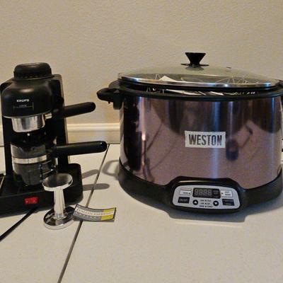 Krup Ecpresso Mini And Weston Slow Cooker And Smoker 