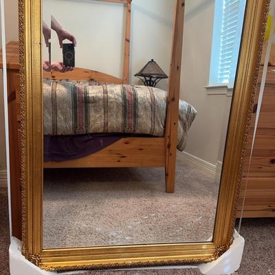 Large Gold Framed Mirror 