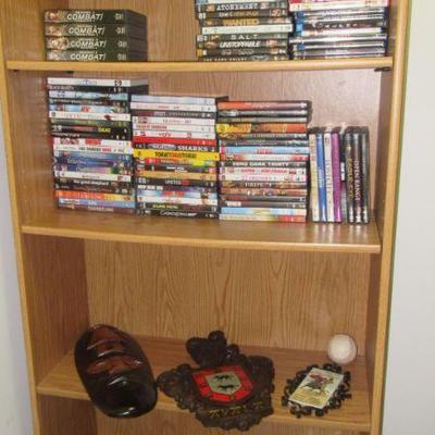 Hall bookcase with cds