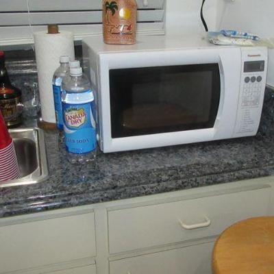Hall white microwave