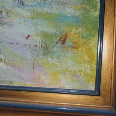Hall signature of artist of dancers painting