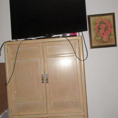 Hall cabinet and tv samsung