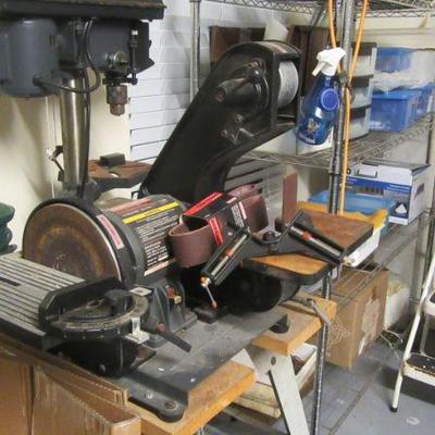 Hall router grinder, belt sander