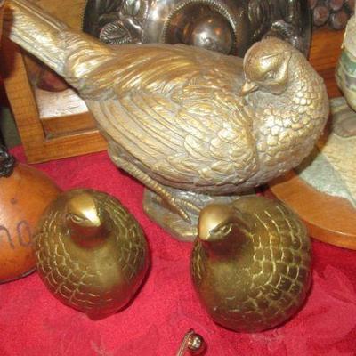 Hall brass birds
