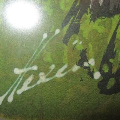 Hall signature on the garden art