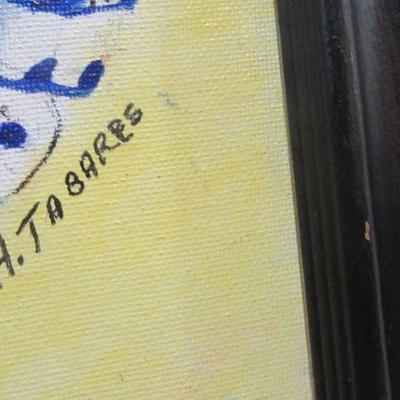 Hall tabares signature on dancers painting