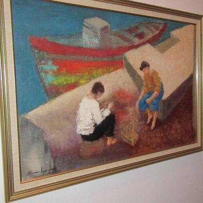 Hall couple at the boat
