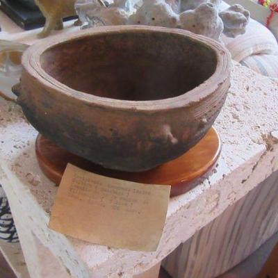 Hall terracotta bowl artifact