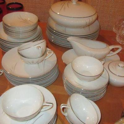Hall mid century wheat pattern china