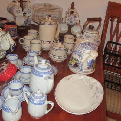 Hall blue and white