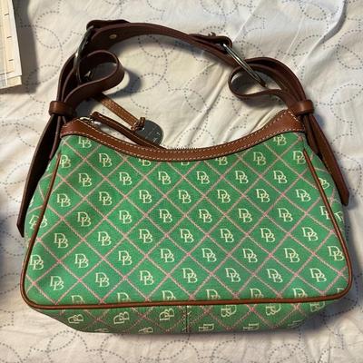 Dooney and burke green purse