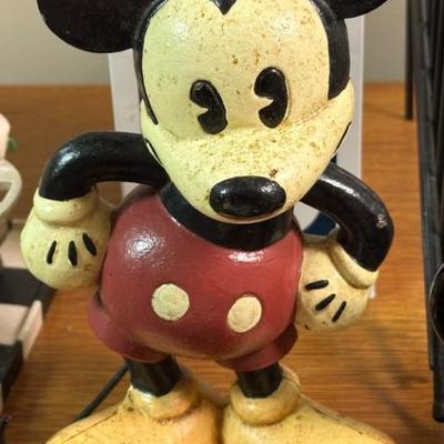 Vintage mickey mouse cast iron bank