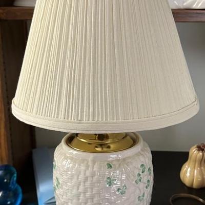 Belleek table lamp