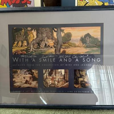 "With a smile and a song" signed lithographs 