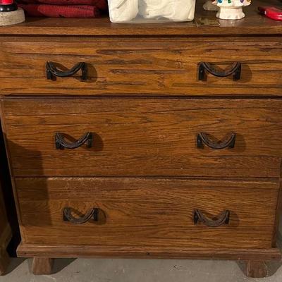 Ranch oak dresser