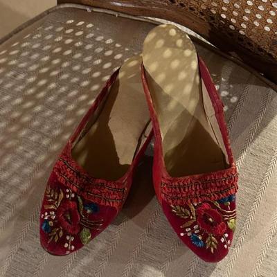 Vintage leather sole shoes made in Hungary