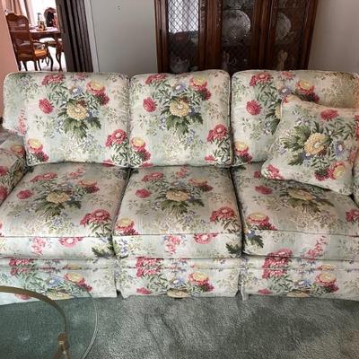 Clayton marcus floral sofa
